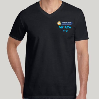 CRARC Logo - GILDAN Adult Semi Fit V-neck  Thumbnail